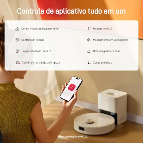 Roborock Q10 Vf+ Robot Vacuum,SuçãO 10.000pa,Aspirador Robô Versão Atualizada do S8+ Com EstaçãO Multifuncional De Limpeza Inteligente,Limpeza Sem MãOs Por 7 Semanas,Duplo Antiemaranhado,127V - Imagem 7