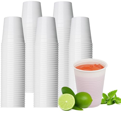 Best House | White 7Oz Plastic Cups | 7 Oz/200ml | 1000 Pack | Perfect for Water Coolers, Drinking Events, Travel, Offices, Home, Parties, Events, Beverages, Picnic and Everyday Use