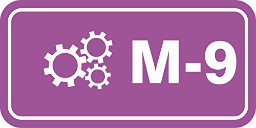 Étiquette M-9 Mechanical Accuform TDF609XVM pour identifier les vannes