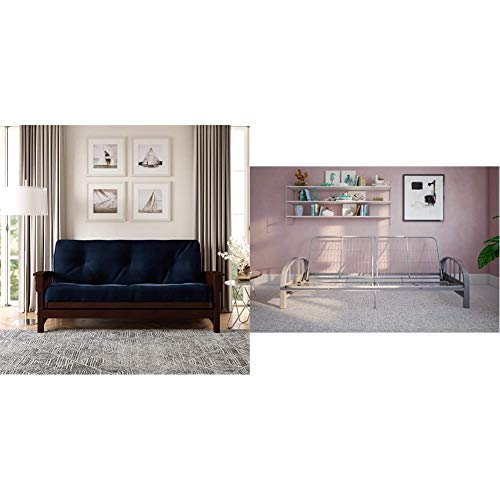 DHP Aiden Metal Futon Frame Full Size Coil Mattress 2022