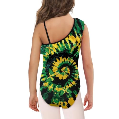 Image of Girls Swimsuit One Piece Ruffle Swimsuit Non-Slip Straps UPF 50+ for Girls Size 3-14 Years