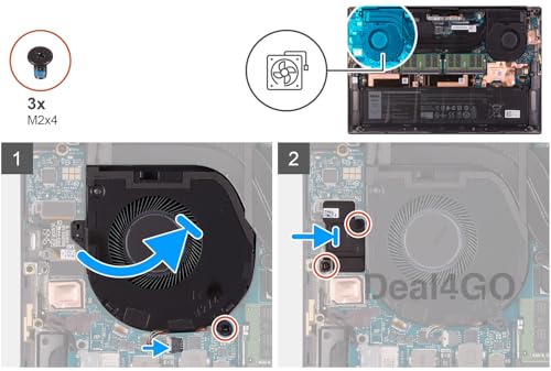 Remplacer Ventilateur CPU Dell Precision 5570 RTX 3050 Pièce 0594WG