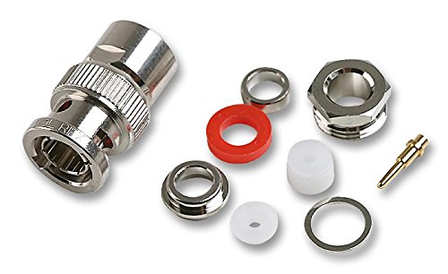 Image of RF COAXIAL, BNC, STRAIGHT PLUG, 50OHM; Coaxial Cable Types:RG174, RG188A, RG316; Coaxial Termination:Solder; Connector B B1141C1-NT3G-5-50; Qty X 1