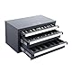 VEVOR Schaftfräser-Spenderschrank, Schaftfräser-Organizer-Schrank mit drei Schubladen für 1/8 bis 1, Stahl-Schaftfräser-Spender-Organizer-Schrank mit Etiketten, Stapelbar mit 29 Fächern