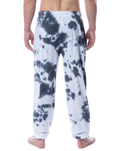 DC Comics Men's The Joker Logo Rock Tie-Dye Pajama Pants For Adults2