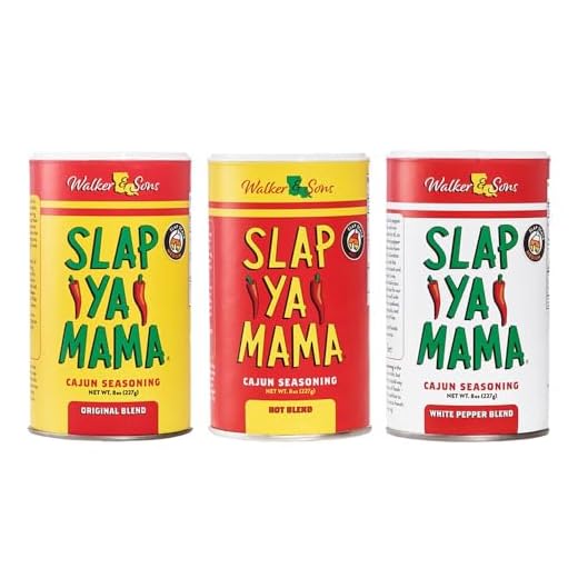 Slap Ya Mama Cajun Seasoning from Louisiana Spice Variety Pack, 8 Ounce Cans, 1 Cajun, 1 Cajun Hot, 1 White Pepper Blend