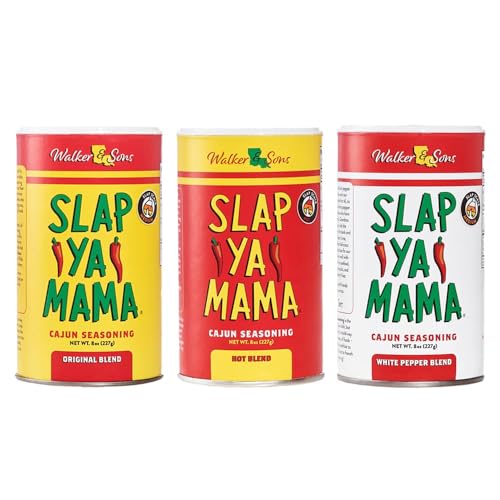 SLAP YA MAMA Walker & Sons Cajun Seasoning, Pack of 3, 8oz