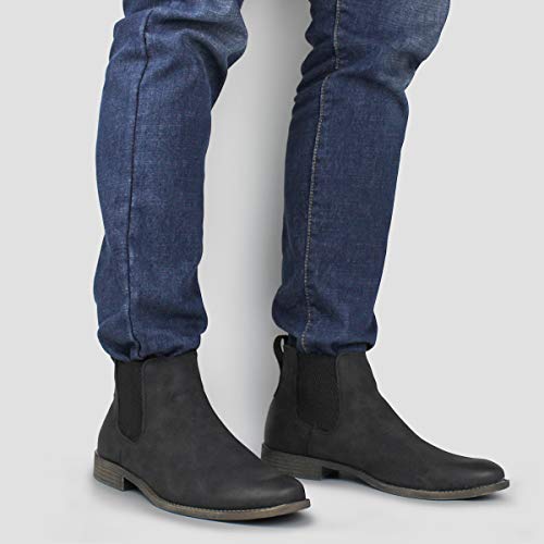 Hawkwell Men's Formal Dress Casual Ankle Chelsea Boot, Black Manmade, 9 M Us #TOP5