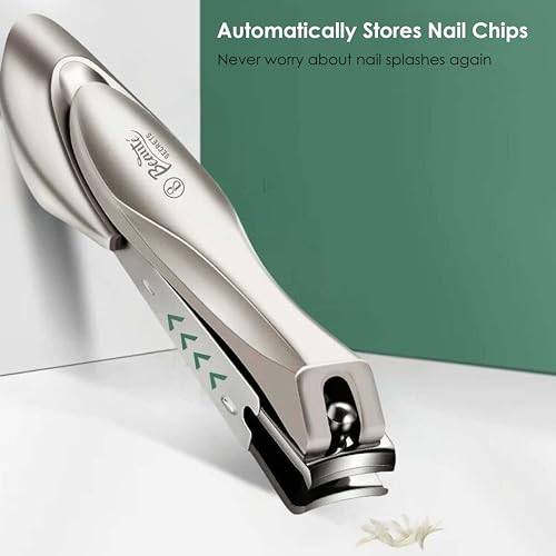 Beauté Secrets Nail Cutter Clippers With Curved Nail File, Fingernail and Toenail Clipper Cutter, Stainless Steel Nail Trimmer - Image 6