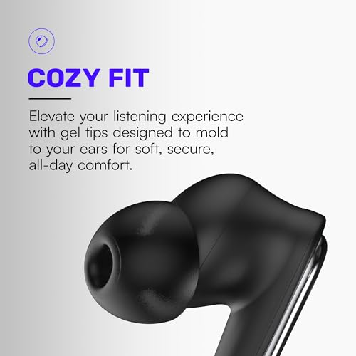 Image of Raycon Pro Earbuds Wireless Bluetooth + 6 Microphones with Hybrid Active Noise Canceling, Sweat & Water-Resistant Earphones, Premium Wireless Ear Buds Bluetooth 40 Hours Playtime (Silver)