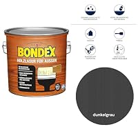 zbs24 Bondex Holzlasur für außen dunkelgrau 2,5 Liter, inkl. 3-teiliges Pinselset, hohe Witterungsbeständigkeit, Intensivschutz vor Nässe und UV-Strahlung – Ansicht 5