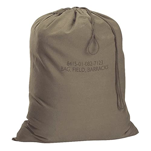 Rothco Canvas Barracks Bag Multi-Functional Dependable and Durable for Field Use and Travel Olive Drab - 24 x 32