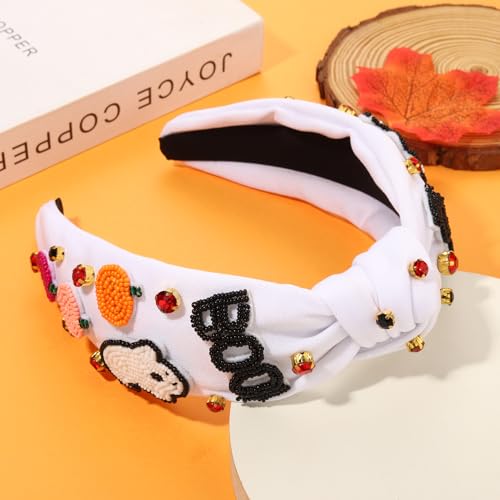 Halloween Headband for Women, Rhinestone Beaded - image 5