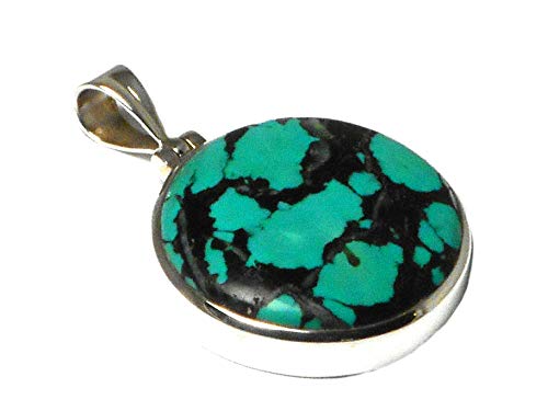Pendentif turquoise en argent sterling 925 massif Art Gecko