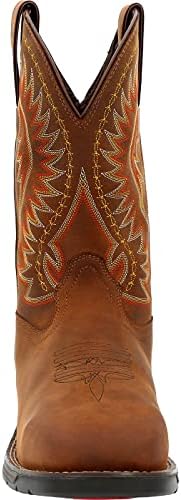 Rocky Men's Rugged Trail Western Boot, Brown, 10.5 Wide | Image 2