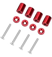 Aramox Spacer Riser,Aluminum Alloy Engine Hood Ventilation Spacer Riser Kit For 6mm Turbo Motor