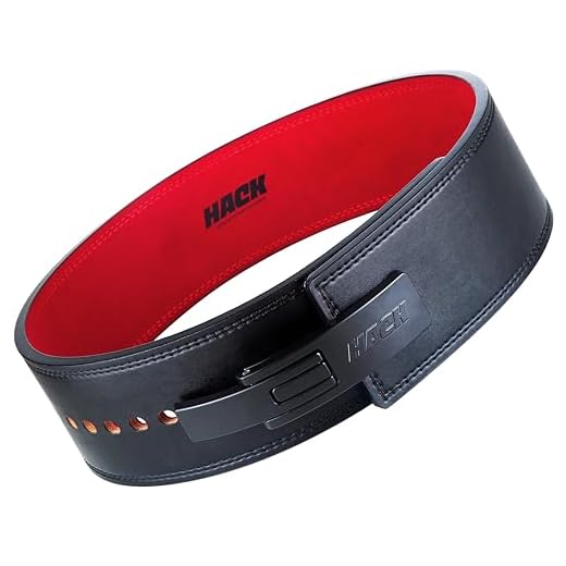 Hack Athletics Premium 10MM Adjustable Weightlifting Lever Belt -Power Lifting Belt for Men & Women for Lower Back Support, Multipurpose Gym Workouts Deadlifts Squats Powerlifting (Small)