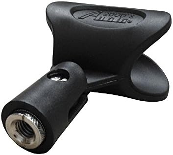 Audio2000'S AMC4182 3-Pack Soft Plastic Wireless Microphone Holders Clips with 5/8" Male to 3/8" Female Adapters (Total 3 Microphone Holders Clips and 3 Adapters) image 5