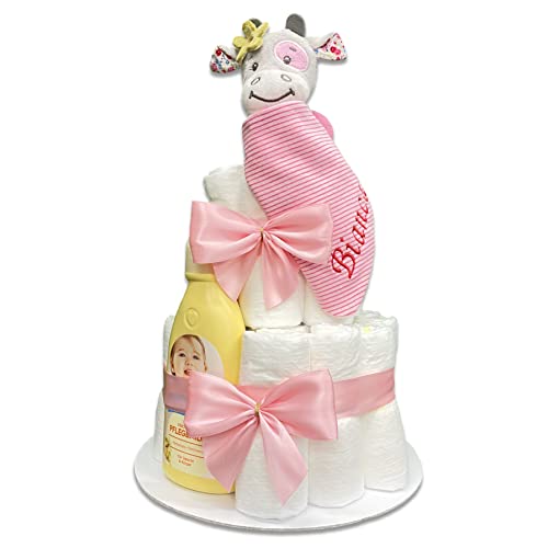 Windeltorte Schloss Prinzessin – Kreatives Geschenk Zur Geburt Oder Taufe – Süße Deko Mit Windeln