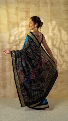 NUAPATANAPATA sambalpuri silk saree in pure silk – image 3