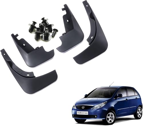 Image of WolkomHome Mud Flap Compatible with Indica Vista - Durable Splash Guards for Car Exterior Protection