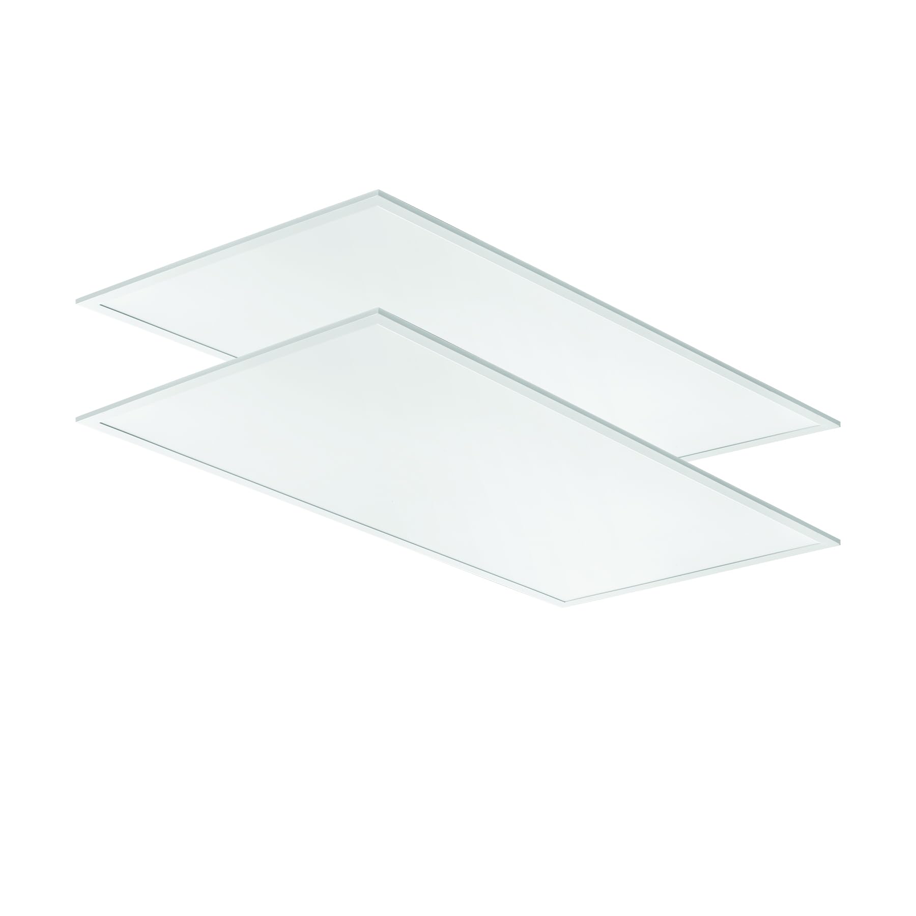 Lithonia Lighting CPX 2x4 LED Flat Panel Light, 2 Ft. x 4 Ft. LED Light Panel, Ceiling Lighting Fixture, 4000/5000/6000 Adjustable Lumens, 3500K/4000K/5000K CCT, Smooth Satin Lens, White (2-Pack)