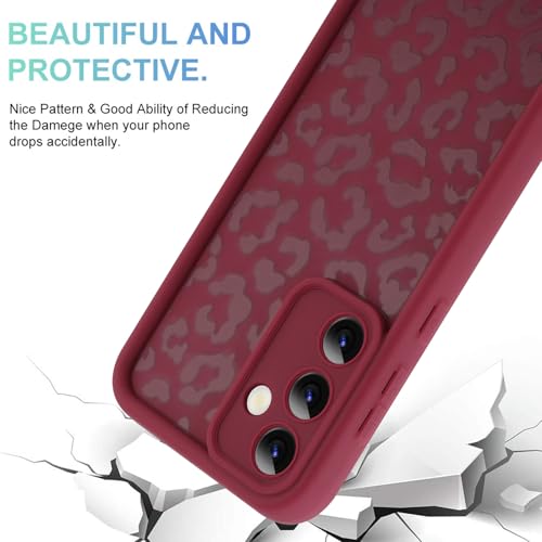 Image of Compatible with Samsung Galaxy S24 FE Case, Wine Red