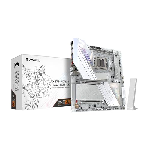 Image of GIGABYTE X870 AORUS Tachyon ICE AM5 LGA 1718, E-ATX, DDR5, 3xM.2, PCIe 5.0, USB4 Type-C, WIFI7, 5GbE, D5 Bionic Corsa, AORUS AI Snatch