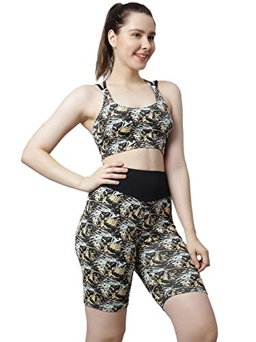 Image of PERFKT-U Women Slim Fit High-Rise Cycling Sports Shorts