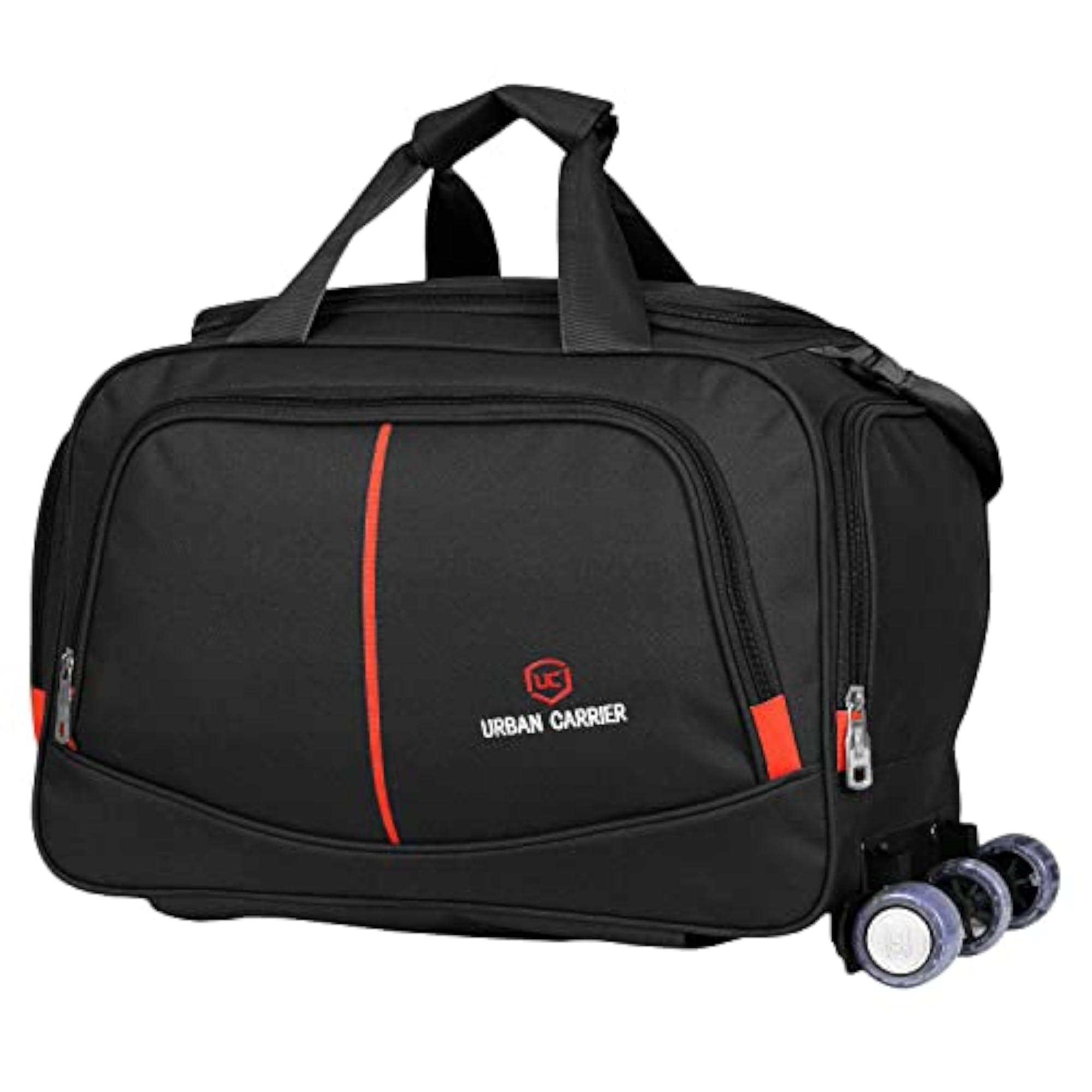 Travel Luggage Duffel Trolley Bag with Wheels, Polyester