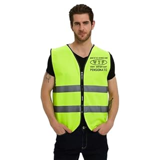 Toctax Gilet Pensione + Biglietto Auguri Pensionato, Regalo Pensione Uomo Biglietto Pensione Uomo Gadget Divertenti ﻿