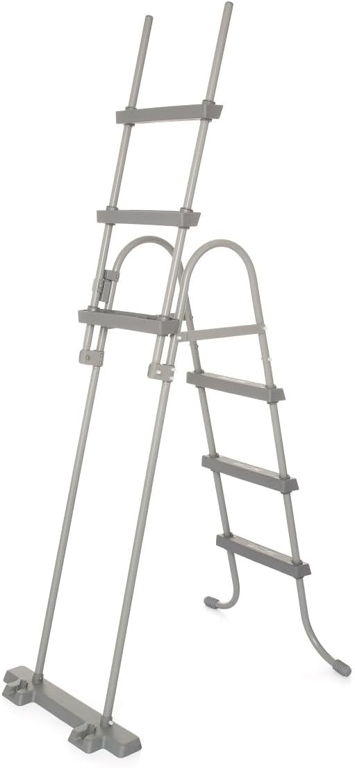Bestway BW58330-21 Flowclear, Metal Above Ground Pool Ladder, 42’’, Grey, 107 cm