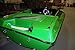 Fusion X Marine Fiberglass Mini Speedboat and Trailer, Length: 15’2”, Outboard-Ready, Seats 3, Lake and Ocean Capable, deep V, up to 70HP, Great for Lakes, Ocean and intercoastal! (Green/Black)