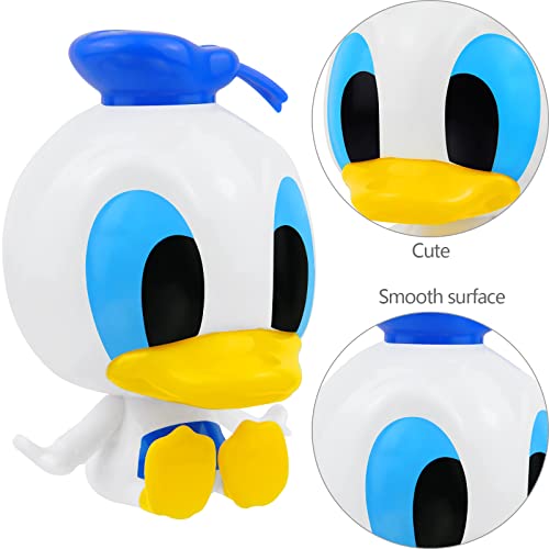 Psmile 2Pcs Cute Version Pvc Donald Duck Figure Q Duck Action Figure Red Blue #TOP4
