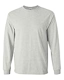 gildan t-shirt a maniche lunghe in cotone ultra confezione da 2, grigio ceneria/carbone solido, xx-large