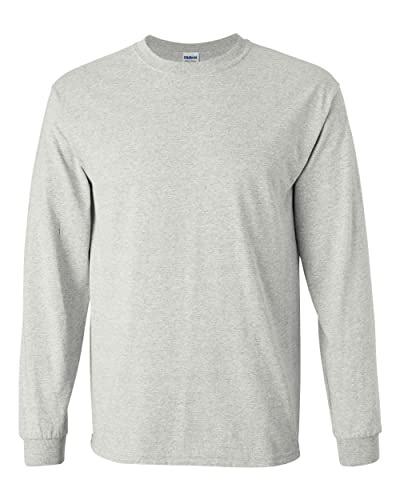 Gildan Men's Ultra Cotton Adult Long Sleeve T-Shirt, 3-Pack
