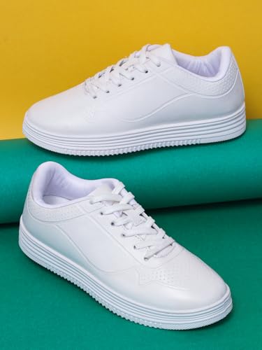 Image of ATHCO Womens Slick Doctor Shoes Women's Lace Up Sneakers Comfortable for Walking & Casual Wear Stylish Lightweight Design with Memory Foam Comfort for Health, Uniform and Nursing Footwear.