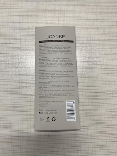 Ucanbe SMSTUB100_01020304 25Pcs Eyebrow Stamp Stencil Kit thumb #9