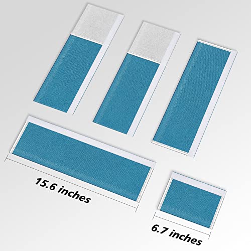 Metonsto Refrigerator Door Handle Covers, 5pcs, Kitchen Appliance Decor, Fridge Microwave Dishwasher Cloth Door Handle Covers, Keep Kitchen Appliance Clean from Smudges, Drips, Food Stains, Oil (Blue) by Metonsto - Used condition - Image 6