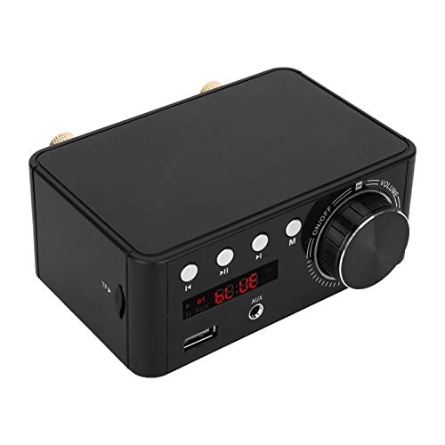 Amplificador estéreo, amplificador de áudio Bluetooth 5.0 para AMP para engenheiros(black)