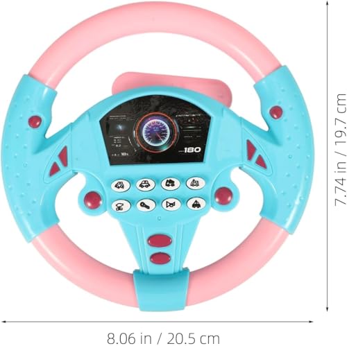 Image of Kids Driving Steering Wheel Funny Interactive Driving Wheel with Music (PB)