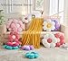 Vdoioe Pink Flower Pillow，Flower Shaped Throw Pillow 15.7In Daisy Pillow Cushion Cute Flower Seating Cushion Home Decorative Pillows for Sofa Couch Bed