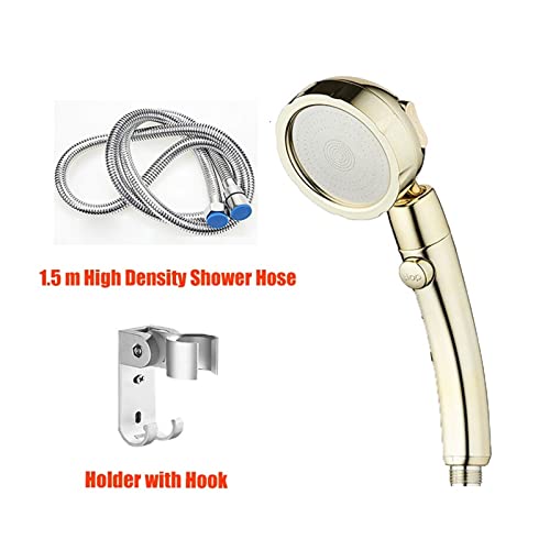 Pommeau de douche haute pression 3 modes avec bouton arrêt pratique - 5