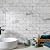 Vamos Tile 100-Piece Glossy Statury White Peel and Stick Backsplash Tile,3''x6'' PVC Subway Tile with Dark Gray Grout, Stick on Backsplash for Kitchen/Bathroom/Fireplace