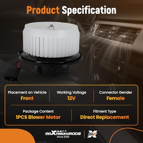 Image of maXpeedingrods HVAC Blower Motor with Fan Cage 75880 for Lexus RX330 04-06 RX400h 06-08 SC300 SC400, for Toyota 4Runner Land Cruiser & Celica, for Land Rover Discovery # 655-2694 8710524020 8710333031
