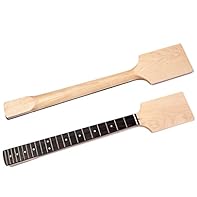 suitable for Electric Guitar Neck Replacement Made of Maple Wood Origin From Canada Which is More Sturdy and Resonance and Sustain Well Smooth Fingerboard Edge, No Hand Scratched Large Head Area for Your Guitar Design and You can Thinkfreely and Do W...