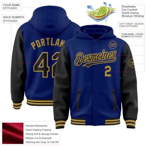 Custom Baseball Team Hoodies Jacket Personalized Football Varsity Jacket Bomber Jersey for Adult Teens Kids2