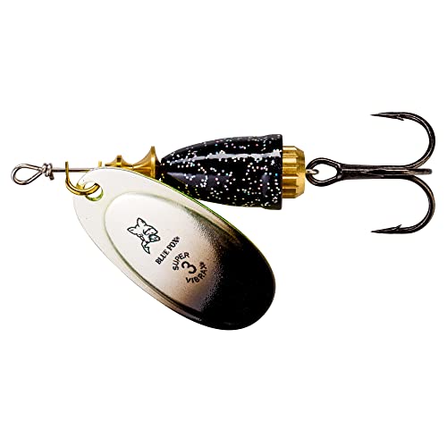 Blue Fox Classic Vibrax 02 Candyback 3/16 Black Chartreuse Candyback, One Size