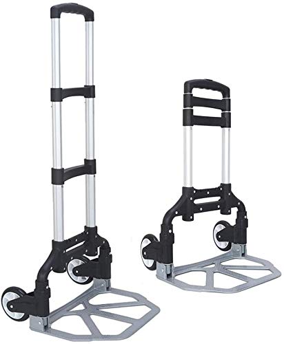 Carrito plegable portátil de aluminio 165 lbs miniatura 2