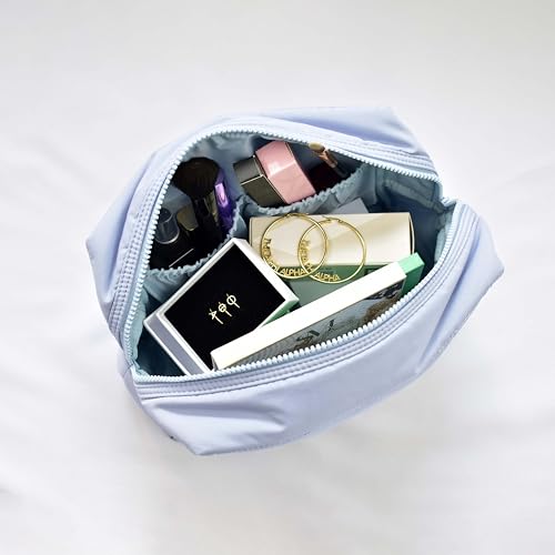 Sorority Shop Zeta Tau Alpha Makeup Bag - Puffer Style with Sorority Letters, Travel Cosmetic Bag with Zipper Closure, Perfect Zeta Tau Alpha Sorority Gifts for Women4